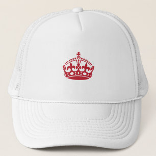 Casquette Maintenez calme la couronne de victoire rouge