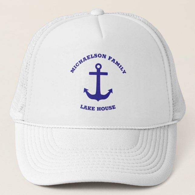 Casquette Maison de lac nautique (Devant)