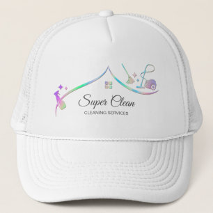Casquette Maison de nettoyage domestique Holographie Étincel