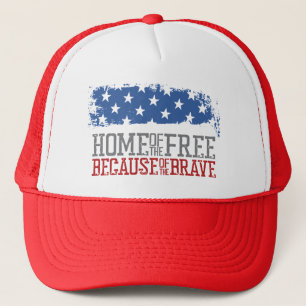 Casquette Maison des libres grâce aux braves Drapeau USA