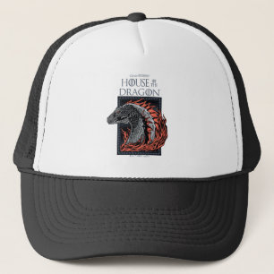 Casquette MAISON DU DRAGON Profil de dragon en flammes