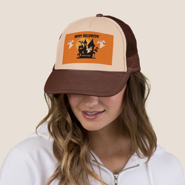 Casquette Maison hantée Halloween  (En situation)