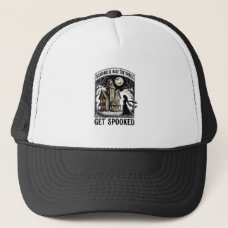 Casquette Maison Hantée Halloween Gravure Vintage Horreur S