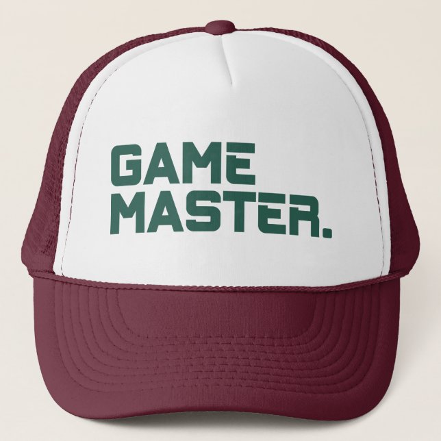 Casquette Maître de jeu de typographie moderne pour hommes (Devant)