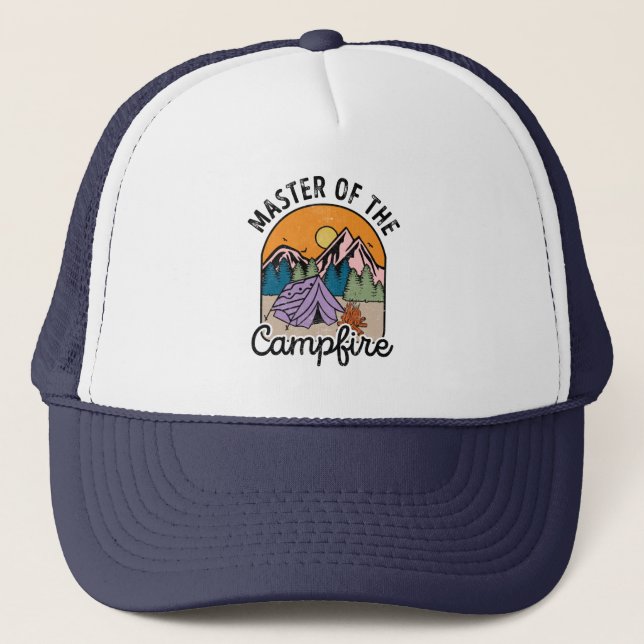 Casquette Maître Du Camping Funny Camping Camping Vintage (Devant)