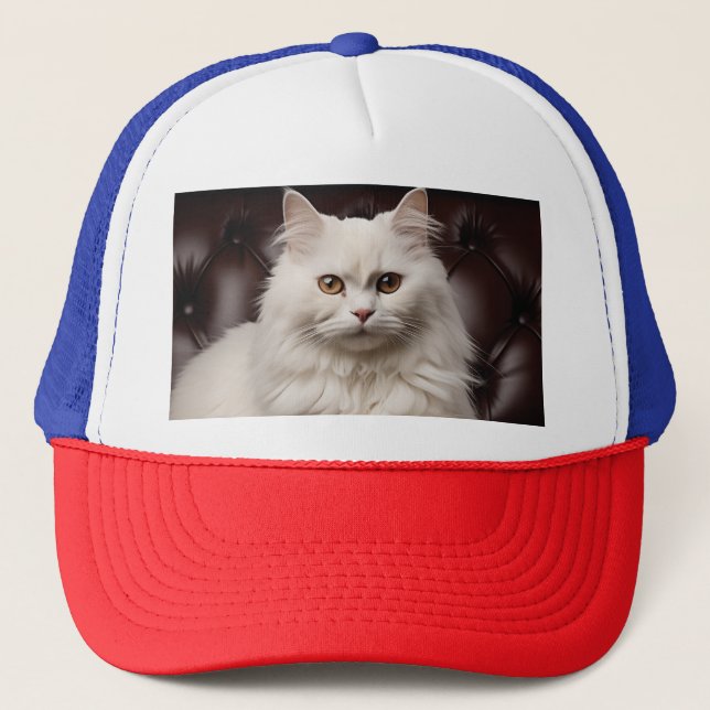 Casquette Majestic white cat (Devant)