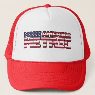 Casquette Make America Metric - US Flag Metric System Scienc