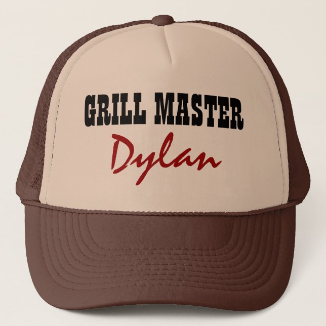 Casquette Make your own personalized grill master BBQ (Devant)