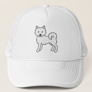 Casquette Malamute d'Alaska blanc Chien de dessin animé mign