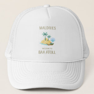Casquette Maldives Bienvenue au complexe de luxe de l'atoll