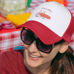 Casquette Malibu California Vintage Beach Surf<br><div class="desc">Ton endroit préféré sur terre. N'importe quelle journée peut être une journée de plage. Tes vacances commencent maintenant.</div>