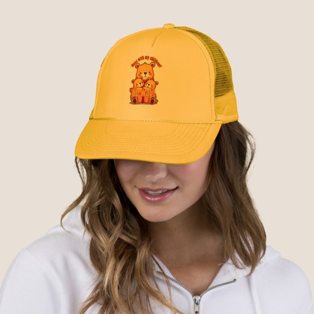 Casquette Mama Bear with My Cubs – Cute Family Bear Art (En situation)