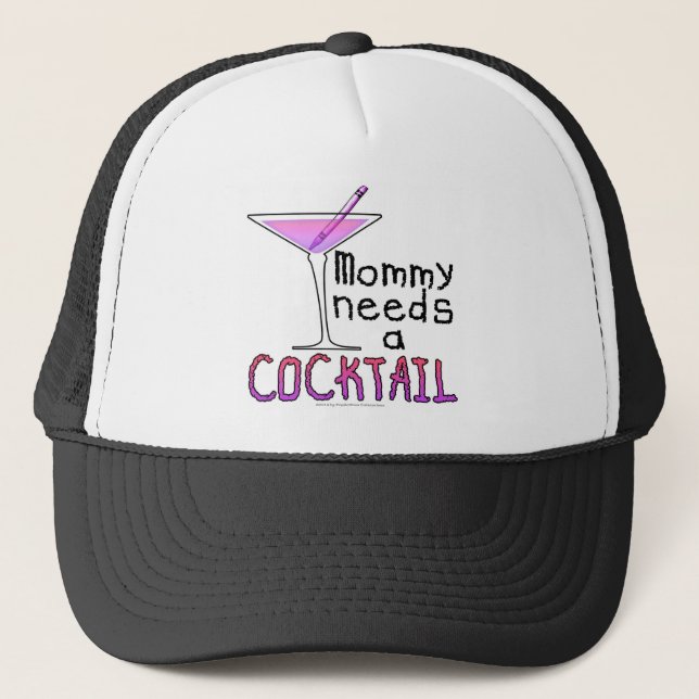 Casquette Maman a besoin d'un COCKTAIL! (Devant)