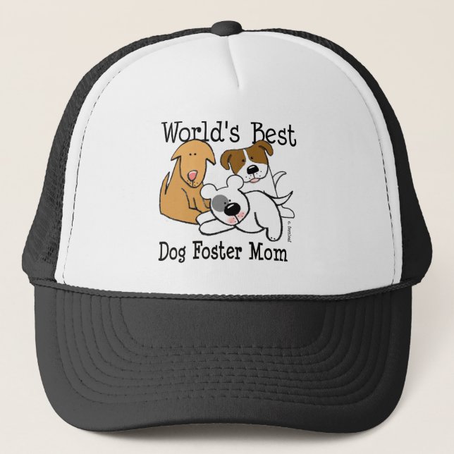 Casquette Maman adoptive du meilleur chien du monde (Devant)