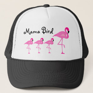 Casquette Maman Bird Trucker Hat de Flamant rose