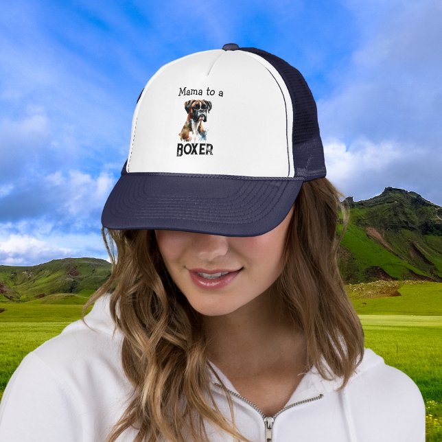 Casquette Maman Boxer Brun personnalisable mignon (Elegant)