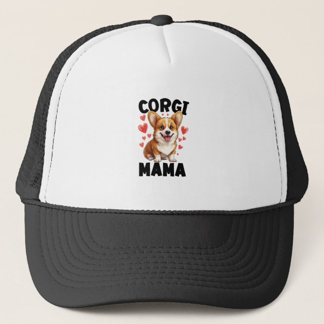 Casquette Maman Corgi - Maman Corgi Mignonne (Devant)