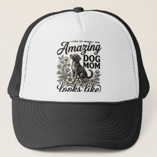 Casquette Maman de chien incroyable Design floral vintage po