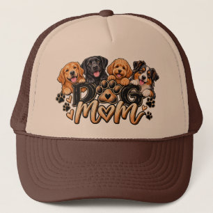 Casquette Maman de Chien Quatre Chiens Empreintes de Patte C