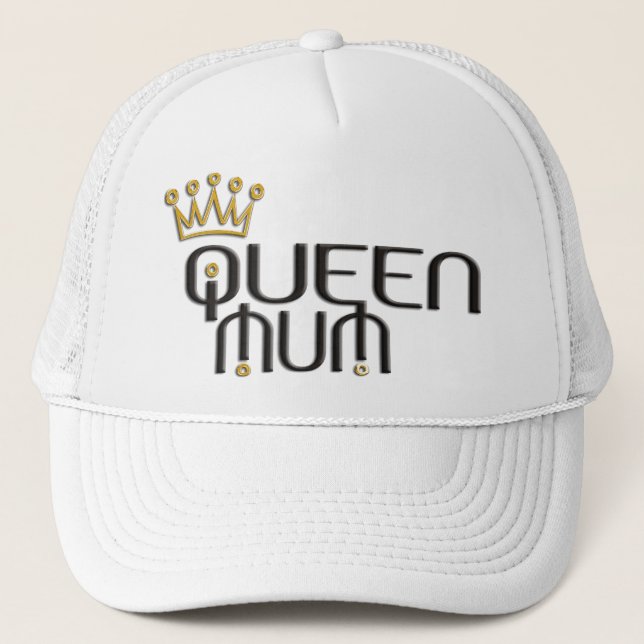 Casquette Maman de la Reine/couronne d'or (Devant)