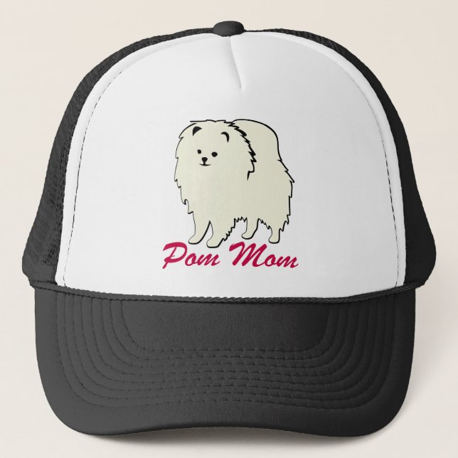 Casquette Maman de Pomeranian Pom (Devant)