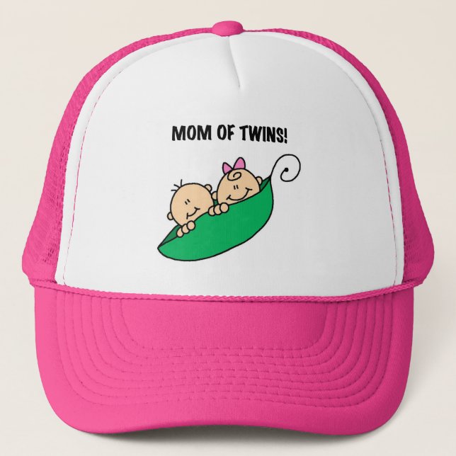 Casquette Maman de Twins-Peas dans un Pod Tshirts et cadeaux (Devant)