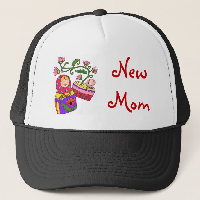 Casquette Maman du bébé de Matryoshka nouvelle (Devant)