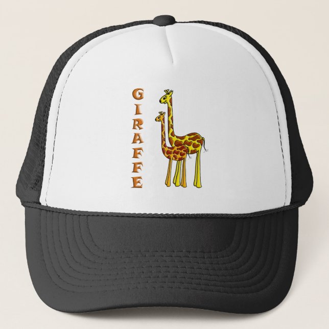 Casquette Maman et bébé de girafe (Devant)