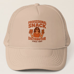 Casquette Maman Rétro Groovy Distributrice de Snacks Profess
