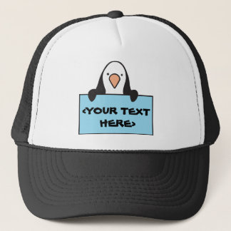 CASQUETTE MANCHOT MIGNON AVEC PANNEAU PERSONNALISÉ, <YOUR TE
