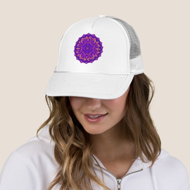 Casquette Mandala (En situation)