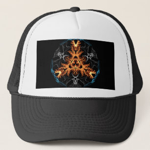 Casquette Mandala style métallique lourd flamboyant