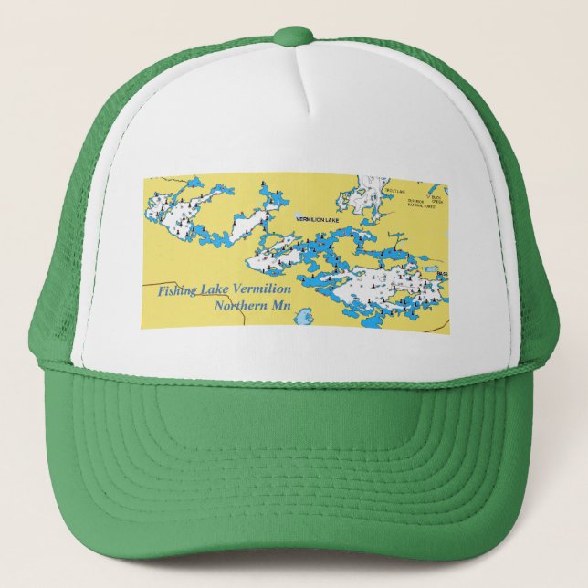 Casquette Manganèse du nord de carte vermillonne de pêche de (Devant)