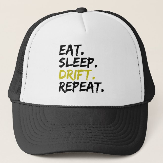 Casquette Manger Dormir Dériver Répéter - Dérive     (Devant)