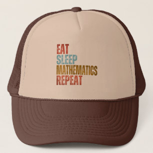 CASQUETTE MANGER DORMIR MATHÉMATIQUES RÉPÉTER