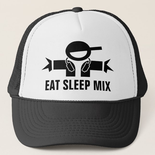 Casquette Manger Sleep Mix drôle chapeau camionneur pour la  (Devant)