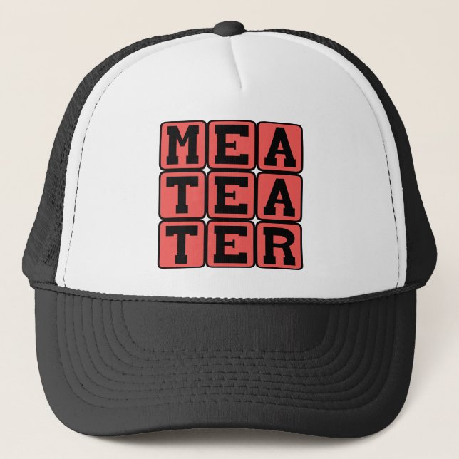 Casquette Mangeur de viande, carnivore (Devant)
