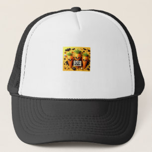 Casquette Mangez Boire Et Soyez Effrayant Rétro Classique