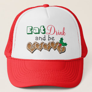Casquette Mangez, buvez et soyez Joyeux Noël