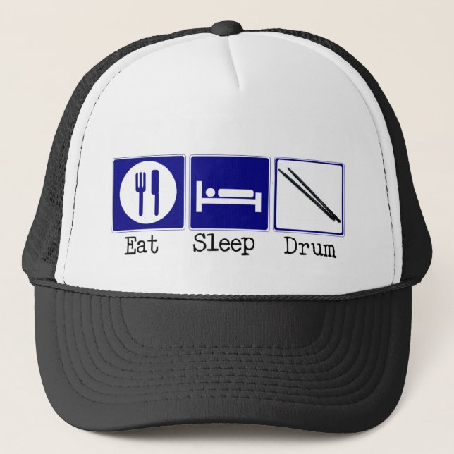 Casquette Mangez, dormez, battez du tambour (Devant)