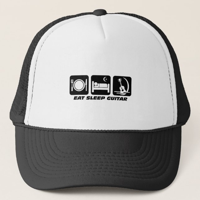 Casquette Mangez la guitare de sommeil (Devant)