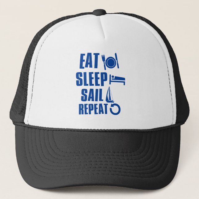 Casquette Mangez la voile de sommeil (Devant)