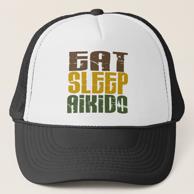 Casquette Mangez l'Aikido 1 de sommeil (Devant)