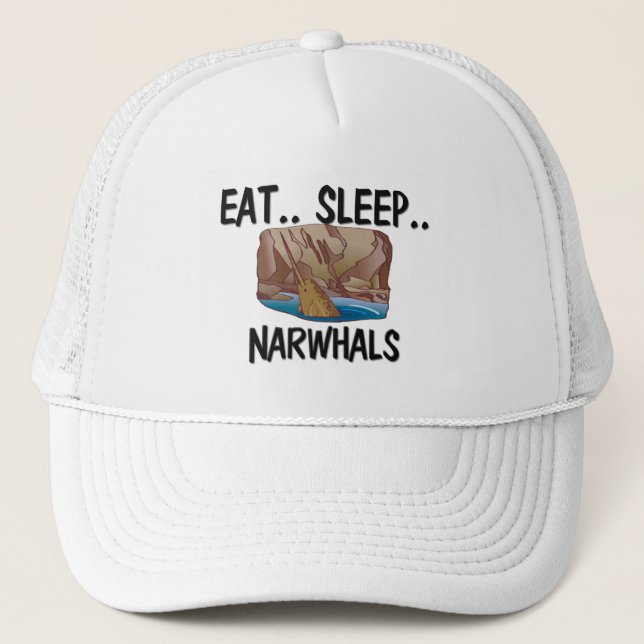 Casquette Mangez le sommeil NARWHALS (Devant)