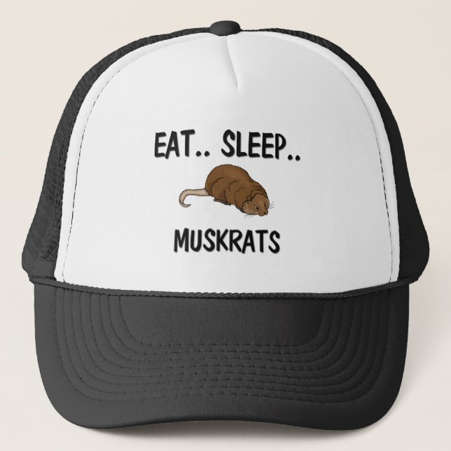 Casquette Mangez les RATS MUSQUÉS de sommeil (Devant)