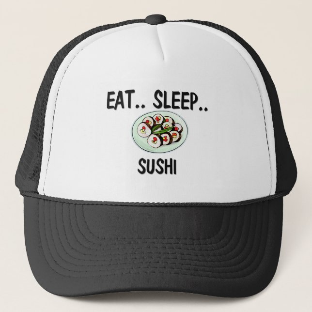 Casquette Mangez les SUSHI de sommeil (Devant)