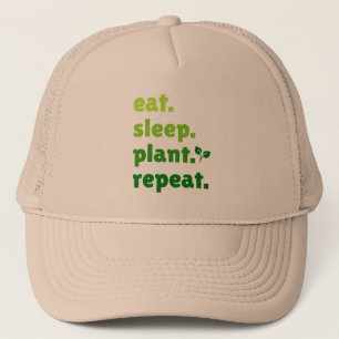 Casquette Mangez Plante de sommeil Répéter jardiner jardiner