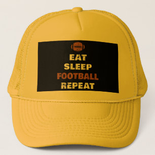 Casquette Mangez Sleep Football Répéter Love Football Vintag