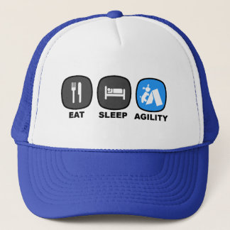 Casquette Mangez. Sommeil. Agilité. Bleu