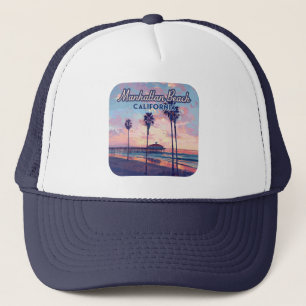 Casquette Manhattan Beach Californie Los Angeles Retro